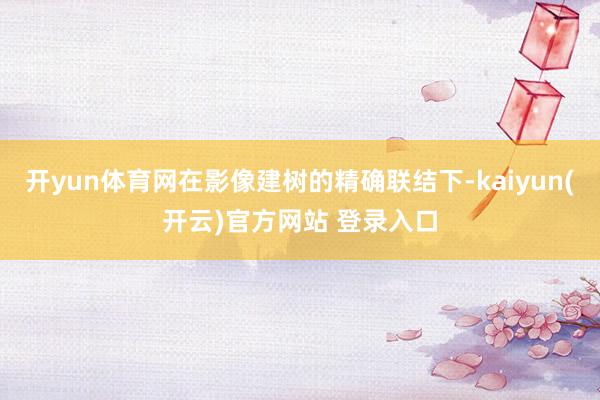 开yun体育网在影像建树的精确联结下-kaiyun(开云)官方网站 登录入口
