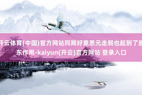 开云体育(中国)官方网站同期好意思元走弱也起到了股东作用-kaiyun(开云)官方网站 登录入口